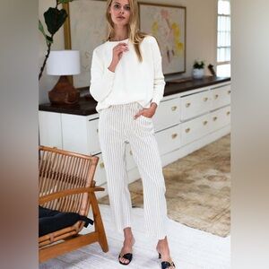 EMERSON FRY JOHNNY SAILOR PANT - ALMOND SAND STRIPE